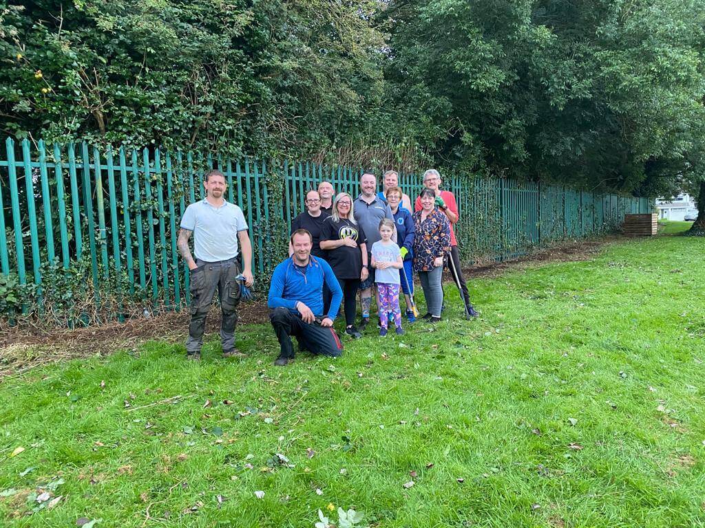 Second cleanup around Blackwater park fence