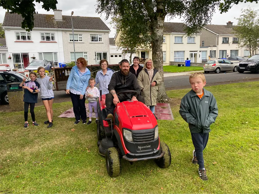 Circle green clean up before Family fun day 2024