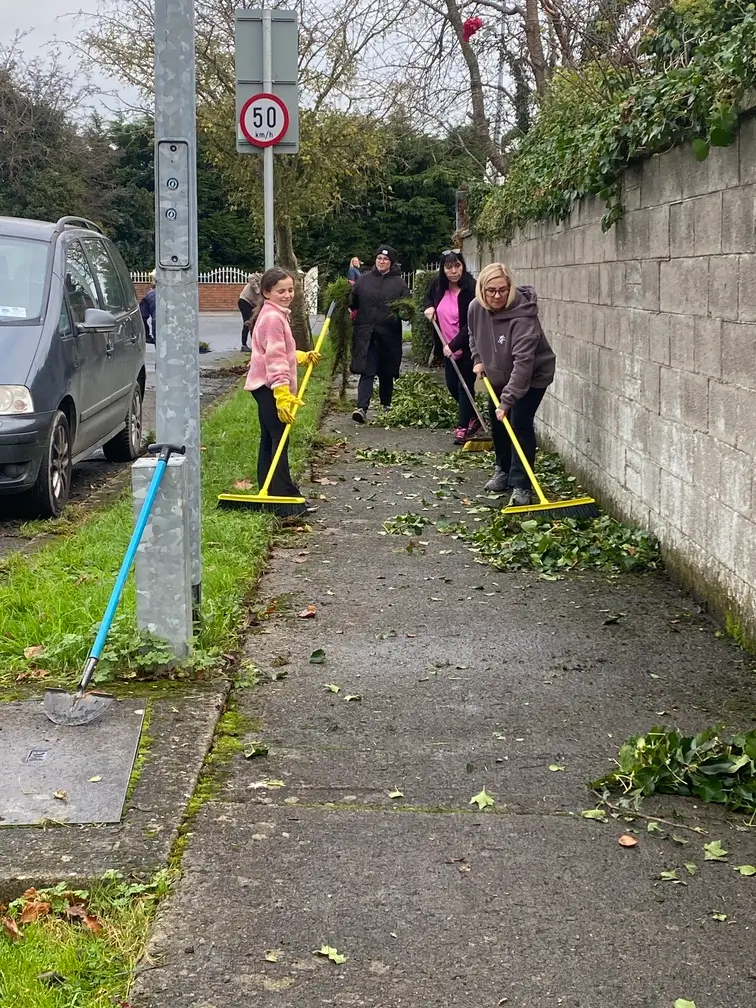 Silverlawn entrance November cleanup.