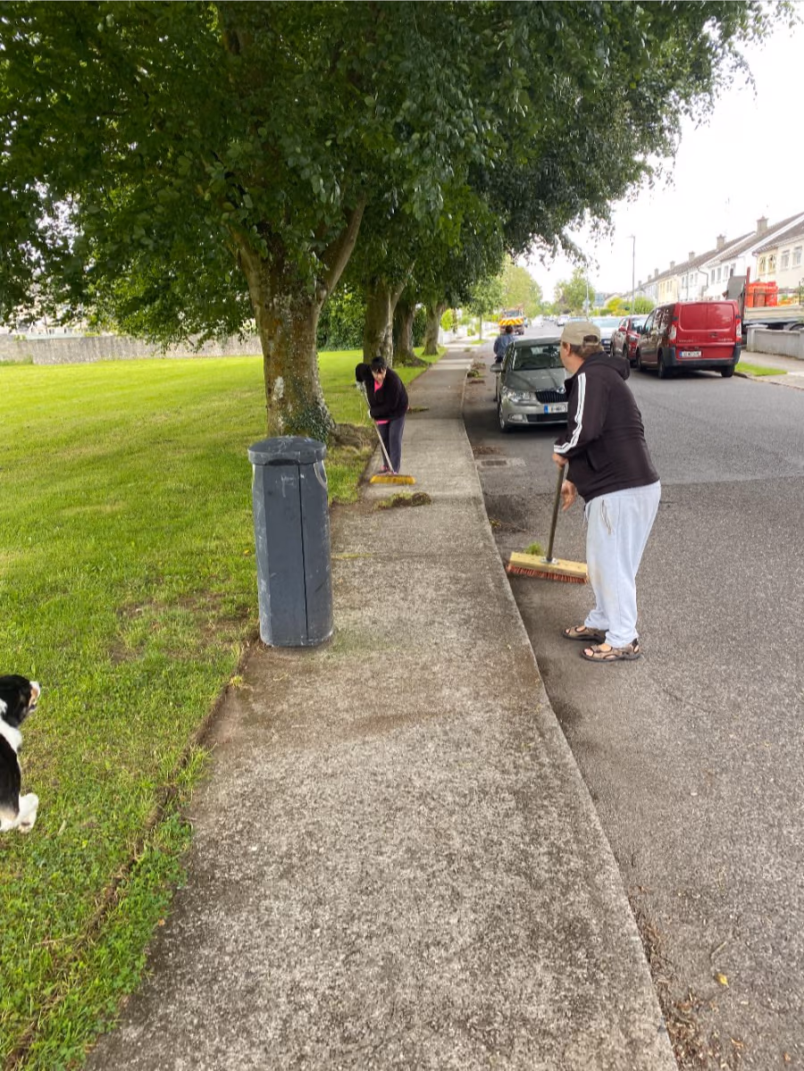 June cleanup around Ratholdren Road green